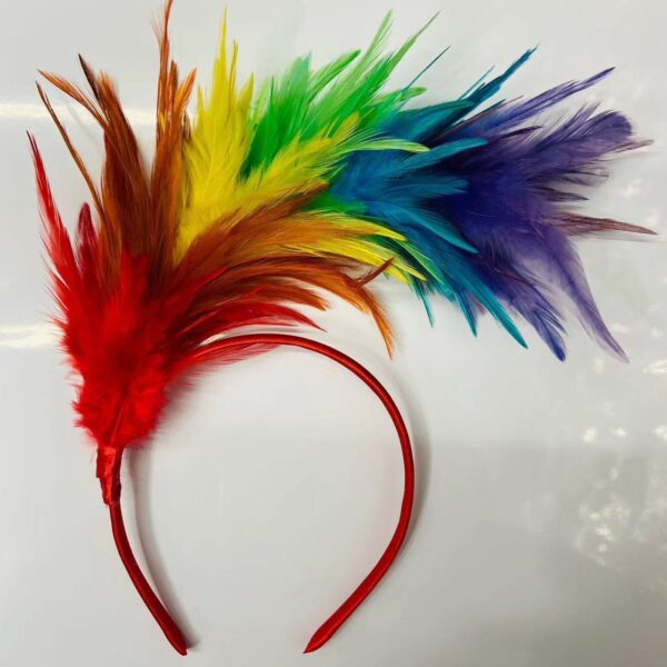 Feather Headband Party Gathering Festival Carnival Ornament - Image 9