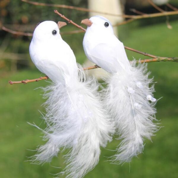 Artificial Feather Bird Home Decoration Foam Crafts - Image 4
