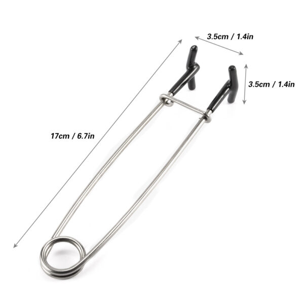 Stainless Steel Black Fish Mouth Opener Frog Taker Accessories Fishing Tackle - Image 4