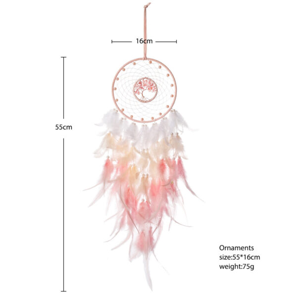 Gravel Dream Catching Net Feather Pendant - Image 6