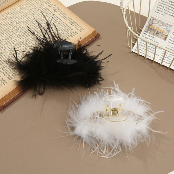 Ostrich Feather Grip Women's Microfiber Retro - Image 2