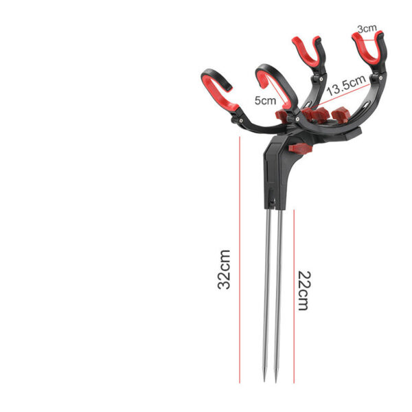 Angle Fishing Pole Tackle Bracket Anti-Rust Steel Fishing Bracket Rod Holder Fish Tackle - Image 8
