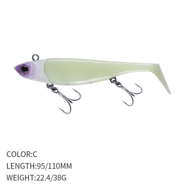 Tail Soft Bait Sea Fishing Lure Fish Type Jig Hook Tossing Fake Fish Weever Topmouth Culter - Image 3