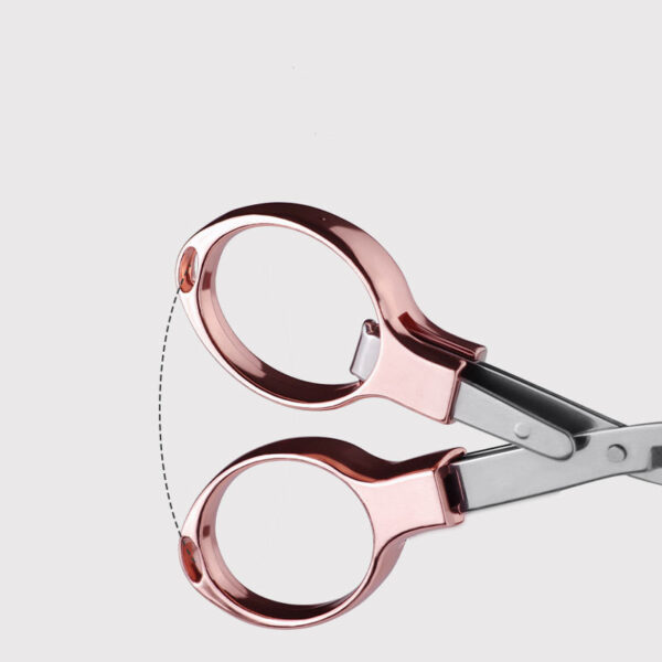 Mini Stainless Steel Folding Scissor Keychain Fishing Scissor Cutter Camping Tool Fishing Pliers Scissors Line Cutter Tool - Image 6