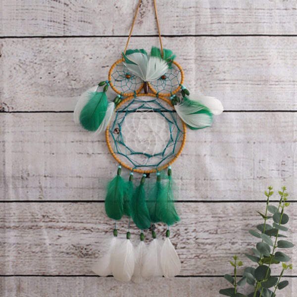 Handmade Feather Dreamcatcher Hanging Piece Pendant - Image 4
