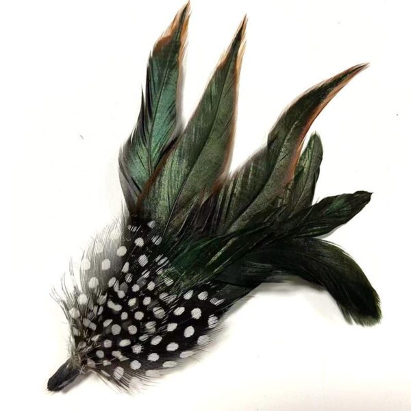 Small Feather Corsage Hat Flower Accessories - Image 2