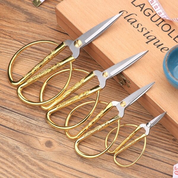 Stainless steel dragon phoenix gold scissors - Image 4