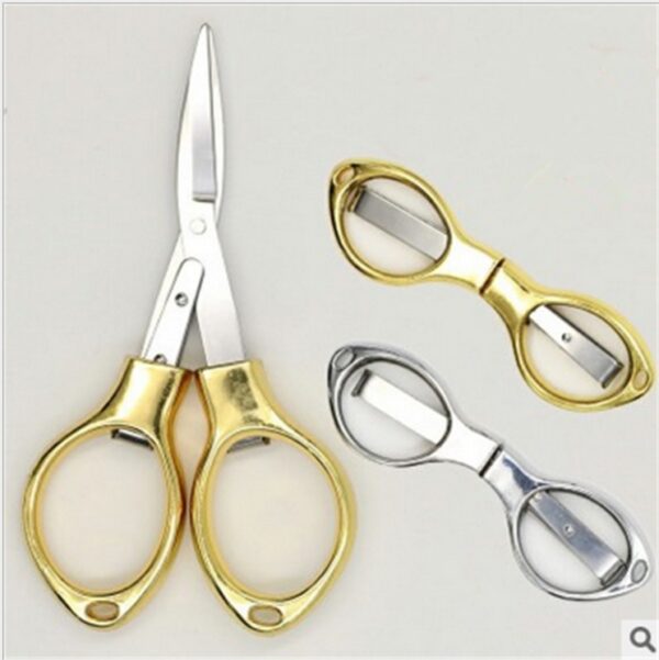 Stainless Steel Telescopic Scissors Household Folding Scissors