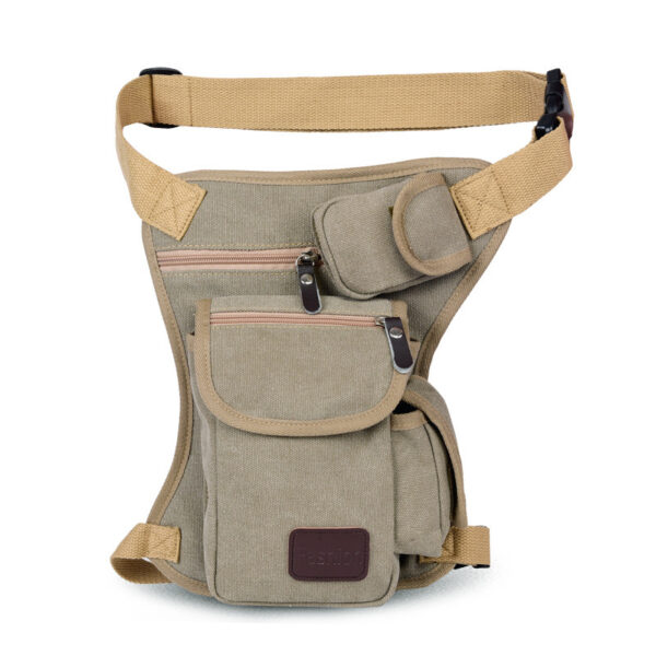 Canvas Leg Bag Casual Korean Fashion Outdoor Travel Bag Fishing Tackle Bag - Image 5