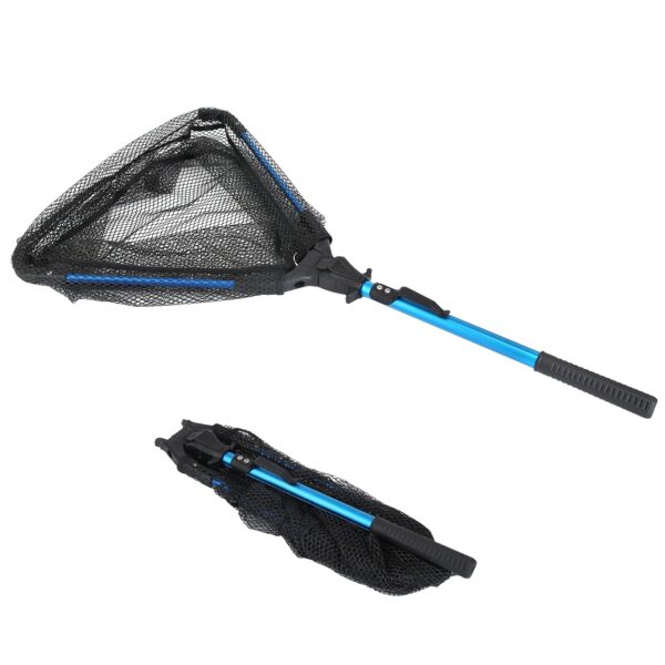 1Pc Foldable Fishing Net With Aluminum Alloy Rod EVA Handle Durable 5MM Hexagonal Nano Coating Nylon Mesh Collapsible Landing Net Safe Fish Catching Or Releasing - Image 6