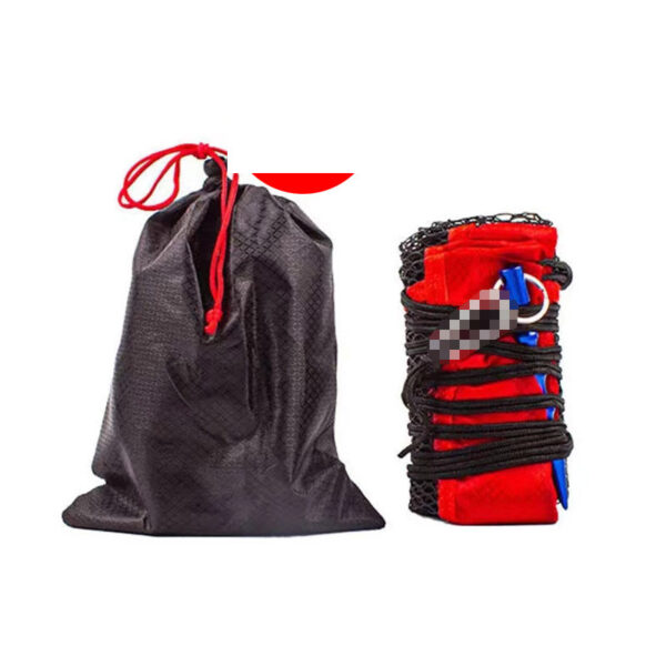 Portable Wild Fishing Drawstring Grain Wheat Fishnet Bag Encryption Mesh Oxford Cloth Edge Sealing Fish Protection Mini Fishnet Bag - Image 5