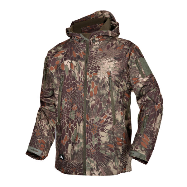 Autumn And Winter Men's Outdoor Camouflage Clothing Soft Shell Jacket - Image 4