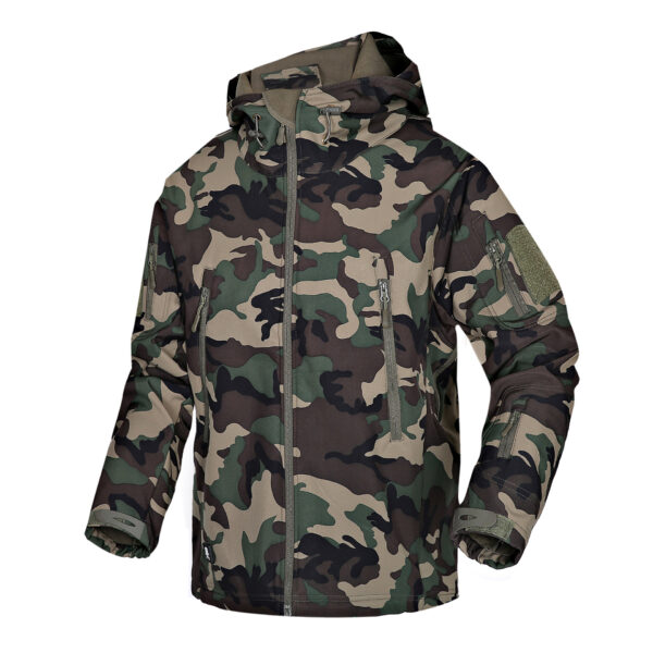 Autumn And Winter Men's Outdoor Camouflage Clothing Soft Shell Jacket - Image 6