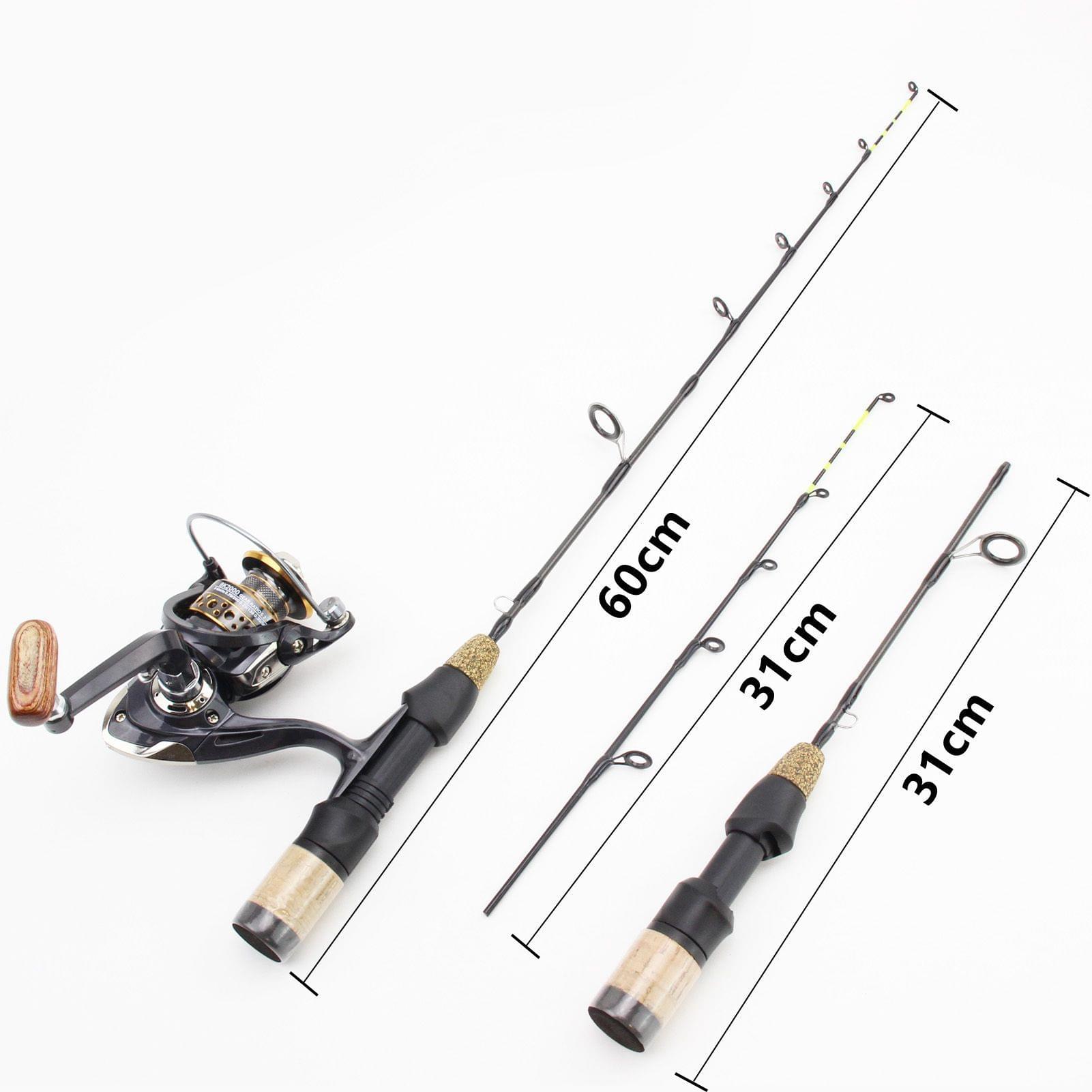 Double Tip Ice Fishing Winter Spinning Wheel Tackle Set Fishing Rod - Image 6