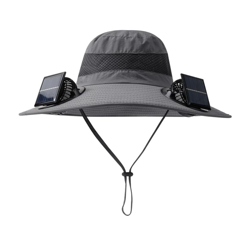 Solar-powered Fan Hat With Long-lasting Lithium Battery, Men's Outdoor Fishing Hat With Fan, Sun Protection Fisherman's Hat