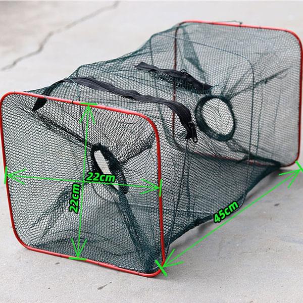 Two-hole Lobster Basket Folding Fishing Cage - Image 3